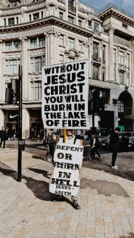 a sign on the side of a building